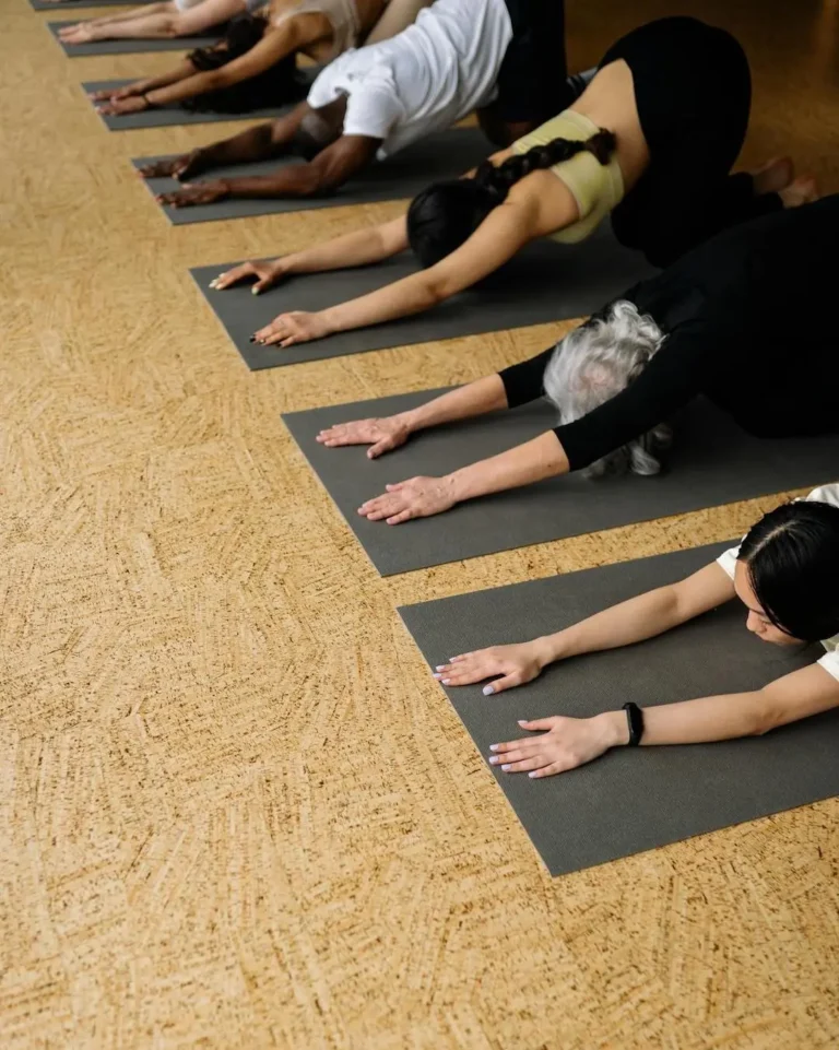 People on mats stretching for yoga WooCommerce Development Experts for health and beauty client booking and online payments