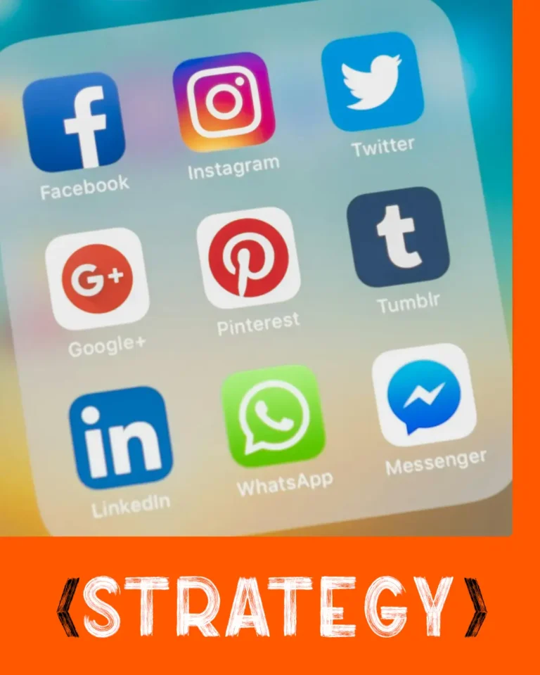 social media markerting services on a mobile with the word strategy | totally digital marketing agency